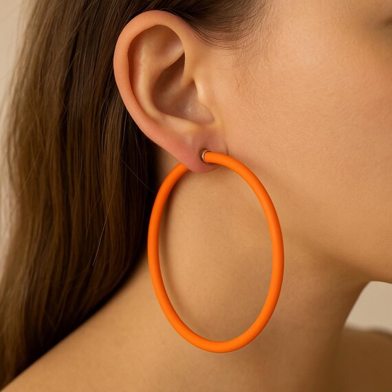 Colorful Open Hoop Earrings, Unique Meaningful Jewelry, Jewelry Gift For Valentines Day, Valentines gift for her