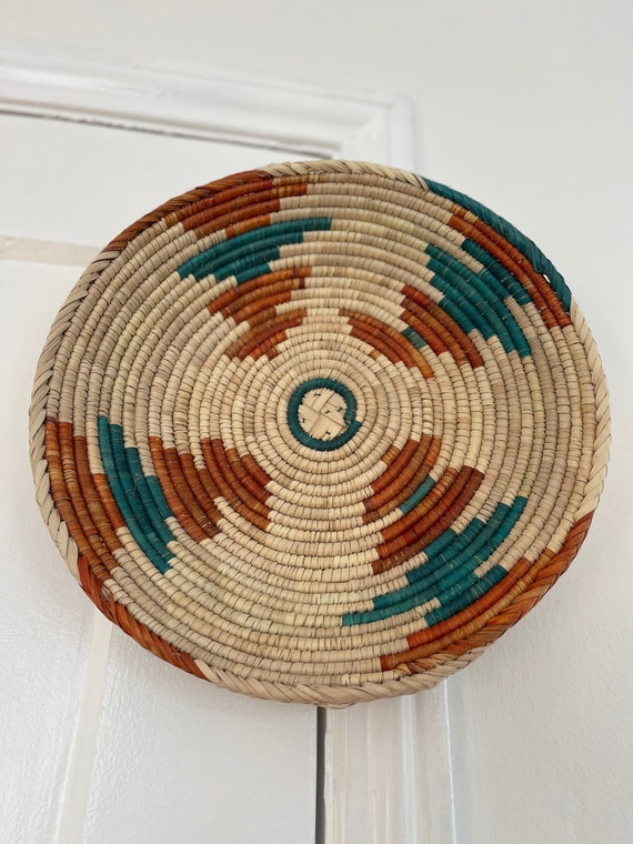 African Wall Basket, Boho Woven Decor, Handmade Natural Wall Art, Valentines Day Home Gift, Valentines Day Home Decor, Woven Wall Art