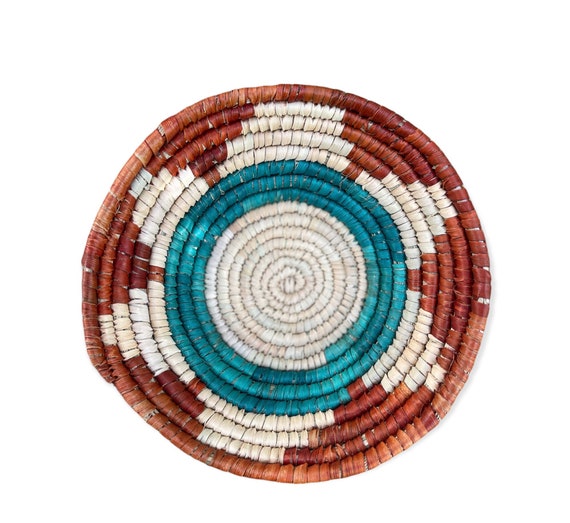 Mini Seagrass Woven Wall Basket, Boho African Decor, Decor Basket, Handmade Wall Decor, Valentines Day Gift for her, Gift for mom, For her