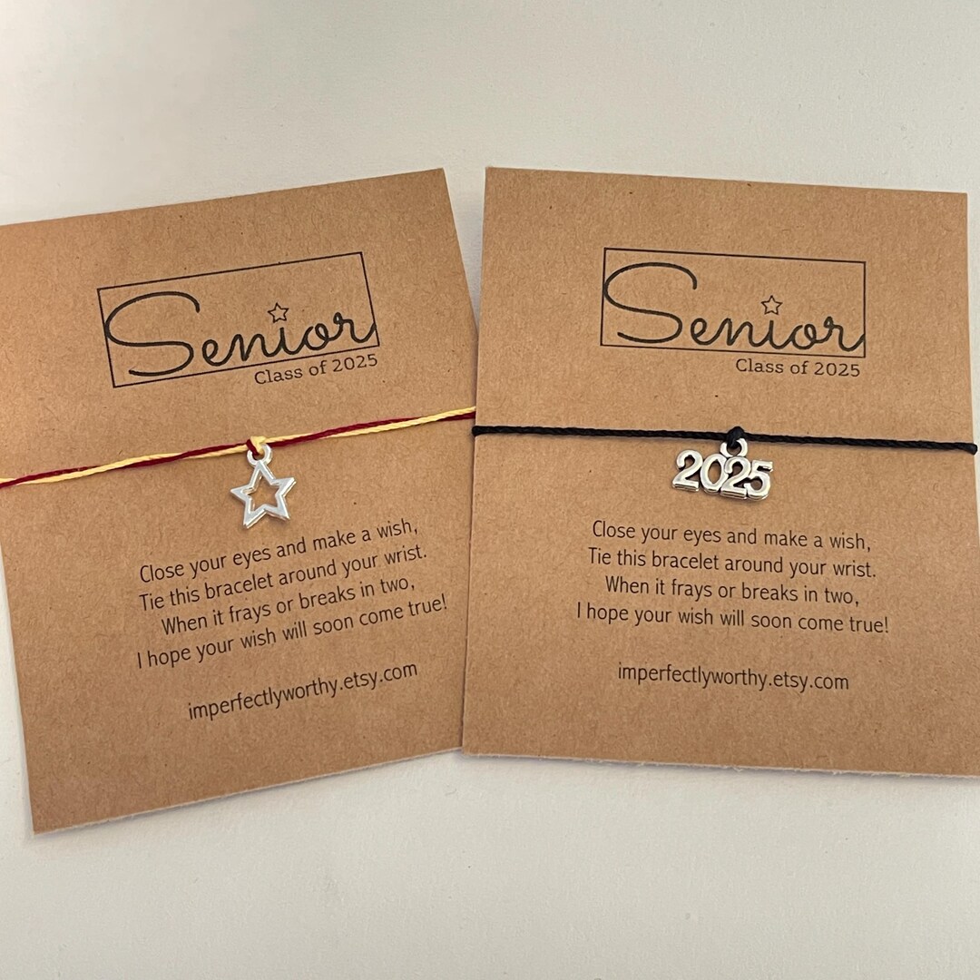 Senior Class of 2025 Wish Bracelet Senior Year Gift Senior Year 2025 ...