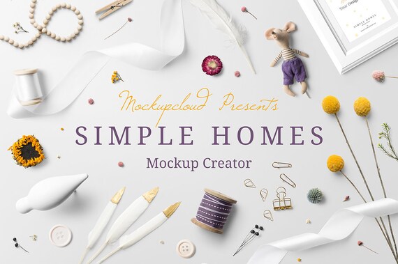 Simple Homes Mockup Creator Home Decor And Frames Mockups