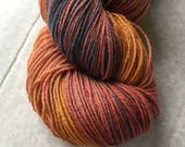 Handdyed Sock yarn, 75/25% BFL wool/Nylon