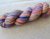 Handdyed Sock yarn, Cotton Candy, 75/25% BFL wool/Nylon