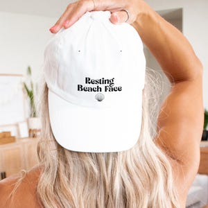 Resting Beach Face Classic Cap, Adjustable Baseball Hat for Anyone