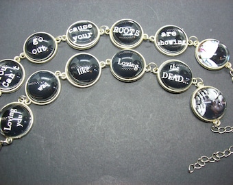 Bracelets Pete Peter Steele Type o Negative Inspired "Black No1" :Goth Gothic Doom Metal