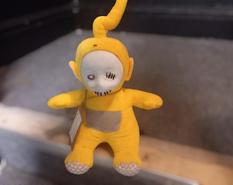 OOAK  up-cycled, recycled cute horror Kawaii Pastel Nu Goth Gothic Witchy Teletubby custom re sculpt and paint job