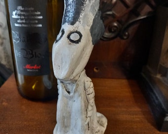 OOAK Frankensteins Braut Skulptur, hand gemeißelte Goth Home Decor