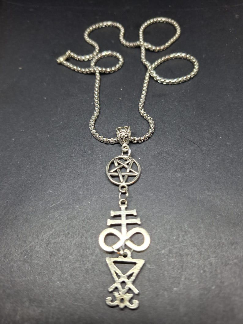 Satanic Trinity Necklace V1:goth Gothic Witchy Killstar Witch ...