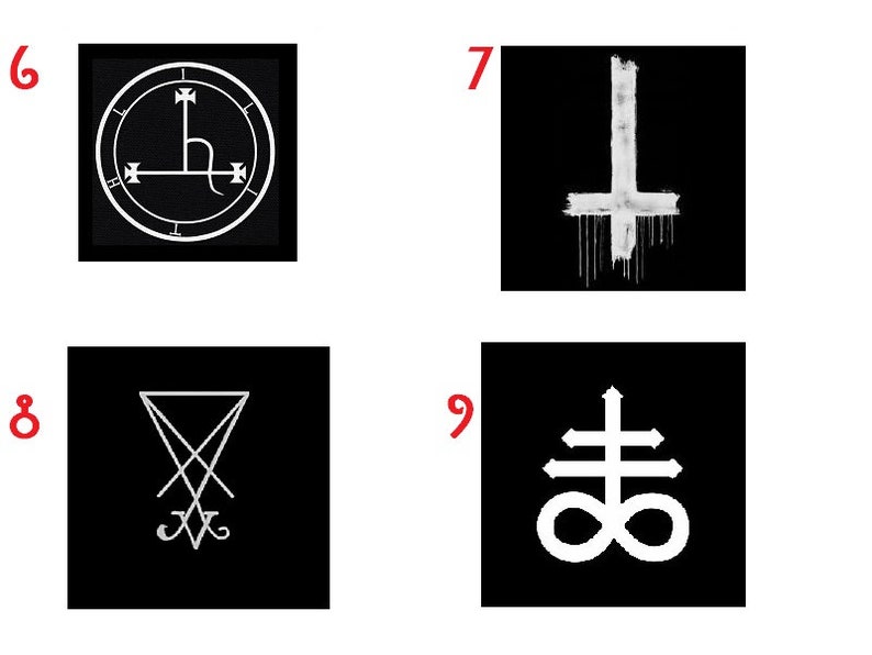 Sigil detail metal hair stick with inverted pentagram Kawaii Pastel Nu Neo Goth Gothic Witchy Occultist Satanic Pagan Occult Image