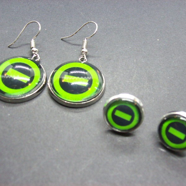 Goth Gothic Doom Metal Pete Peter Steele Type O Negative "Inspired" Logo Earrings