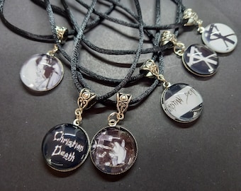 Necklace ,Rozz Williams Christian Death inspired :Goth Gothic Old School