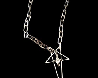 Killstar Mystic Maven Silver Concho Pentagram Chain WITCH OCCULT PAGAN Y2K NEW Killstar Mystic Maven Silver Concho Pentagram... | Depop main image 3