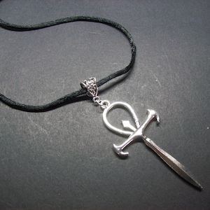 necklace inspired by  "Vampire Masquerade" Ankh :goth witchy killstar vampire