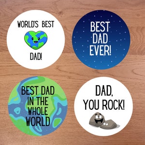 Best Dad Coaster  - A great gift for any awesome Dad!
