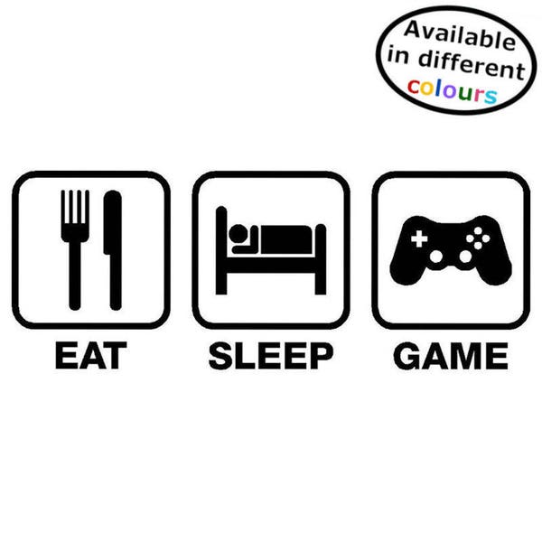 Eat Sleep Game Vinyl Wall Sticker Etsy