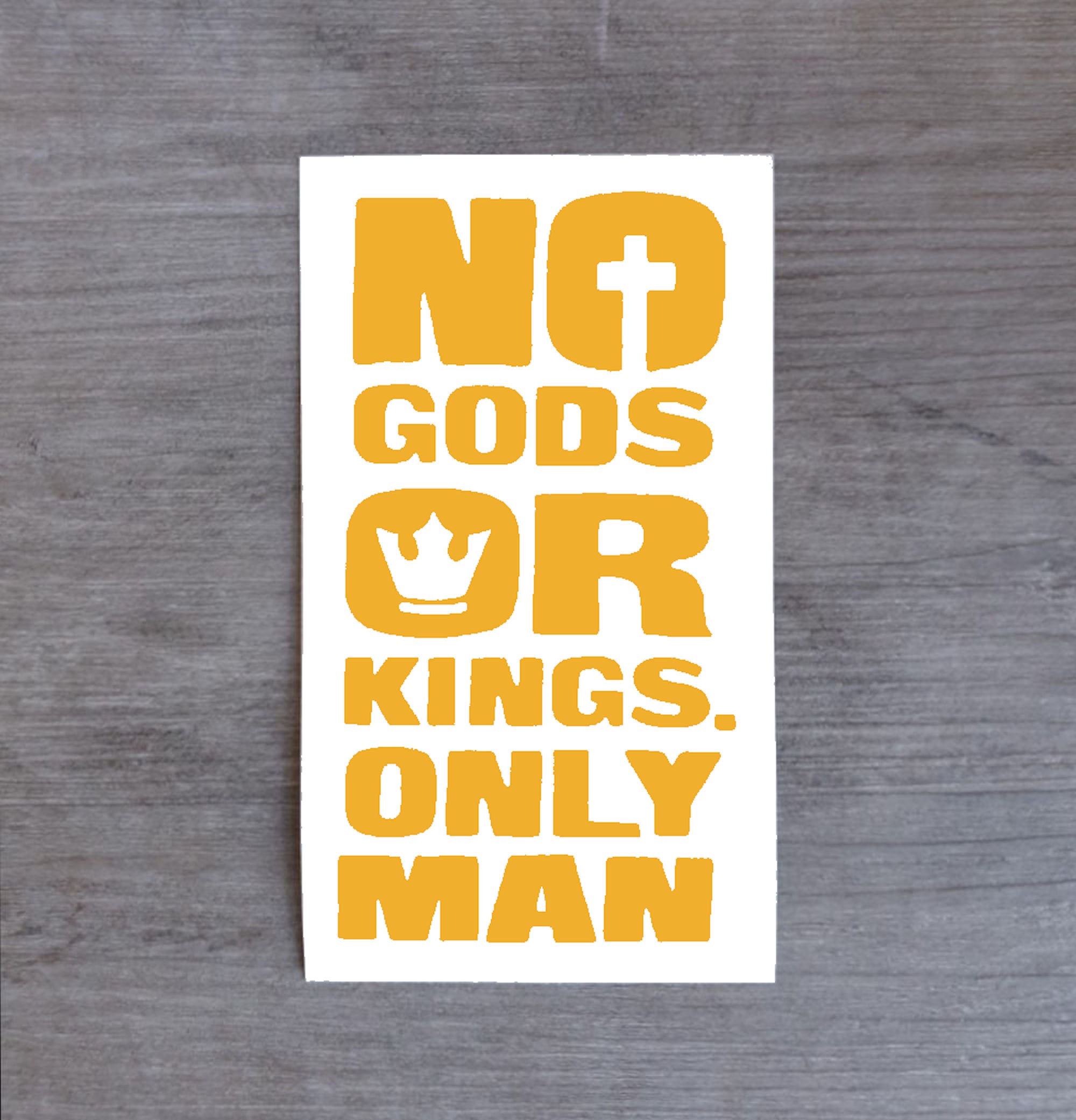 Bioshock Sticker No Gods Or Kings Only Man Vinyl Decal for Car Etsy