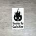 Powered By Calcifer Vinyl Sticker Decal For Car / Laptop / Games Console / Toaster - Just be sure he doesn't burn your bacon!! 