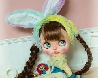 Sample sale -Magic Rabbit Dress - Handmade Dolloutfit For Blythe/Azone/Redberry/Licca Doll