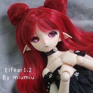Dollfiedream Elf Doll Ear 1.2 - one pair Elfear - For GL Loli Yami DDH01 Mdd sd 1/3 1/4 1/6 Tinyfox BJD Bjddoll Smartdoll