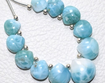 Oyster Green-Blue Copper Turquoise Smooth Plain Marquise Shape Briolettes 10x20 MM 10 Pieces Handmade Gemstone Briolettes High Quality