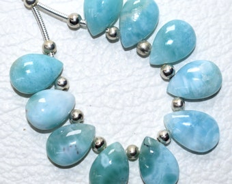 Oyster Green-Blue Copper Turquoise Smooth Plain Marquise Shape Briolettes 10x20 MM 10 Pieces Handmade Gemstone Briolettes High Quality