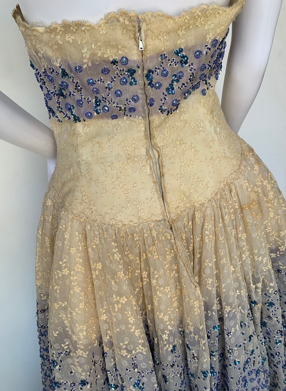 1950s Norman Hartnell Couture Dress - image 4