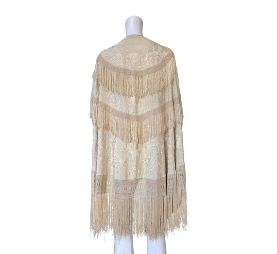 Edwardian Embroidered Shawl Cape