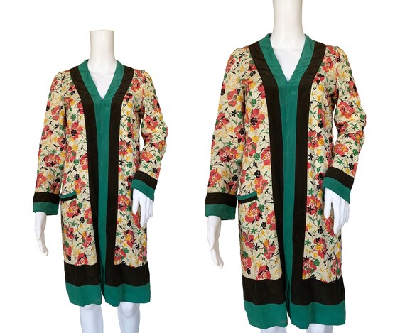 1930s Embroidered Linen Robe