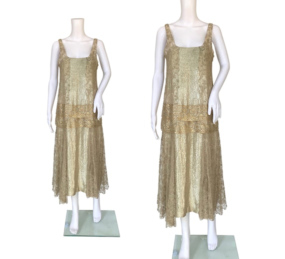 1920s Silver Lamé dress by Molyneux
