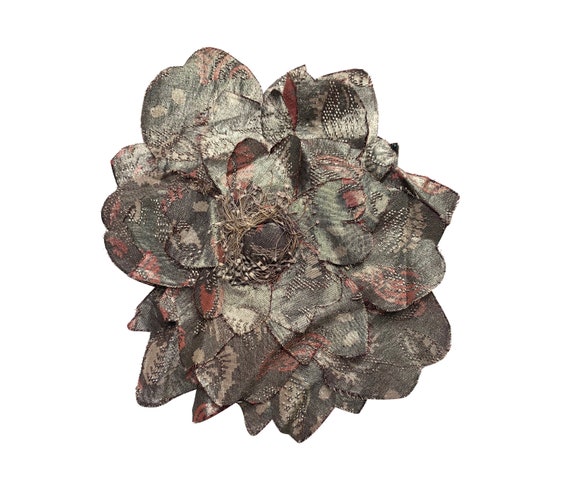 1920s Floral Lamé Appliqué