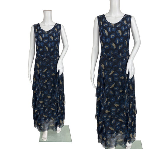 1930s Silk Chiffon Dress
