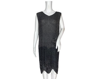 1920s Beaded Dress - Cotton Muslin