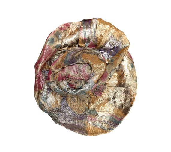 1920s Floral Lamé Appliqué