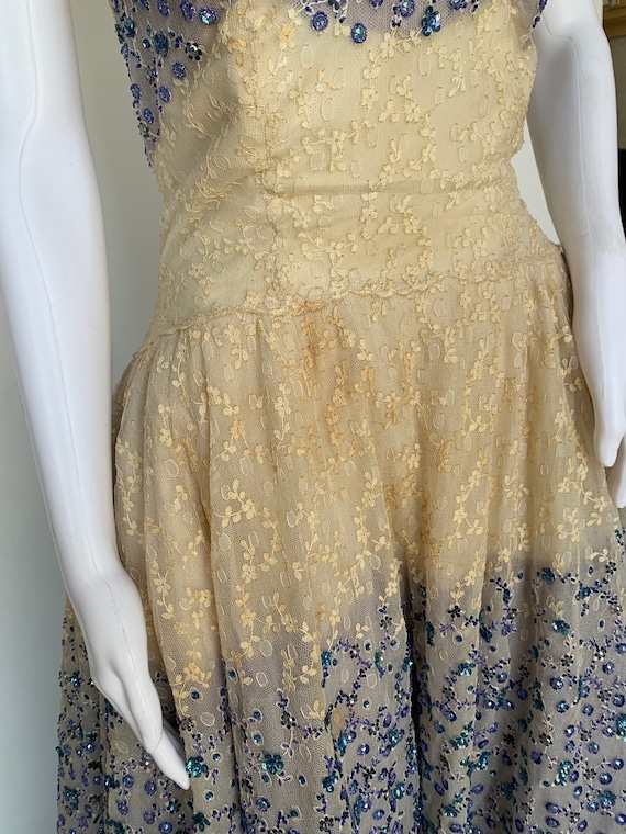 1950s Norman Hartnell Couture Dress - image 6