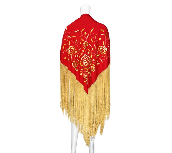 1970s Embroidered Shawl