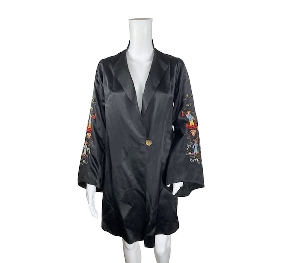 1930s Embroidered Satin jacket