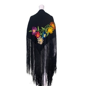 1950s Embroidered Shawl