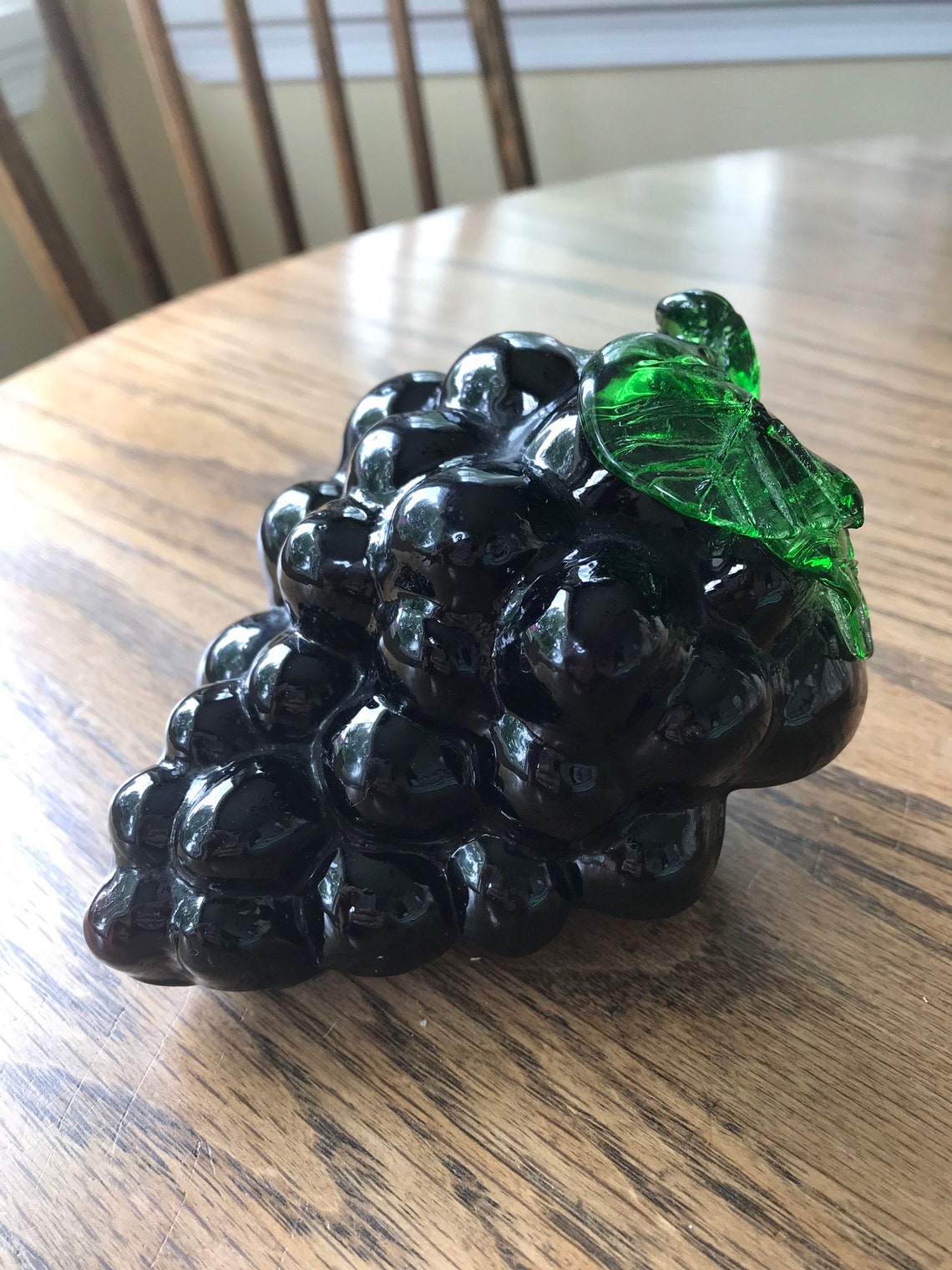 Art glass grape cluster paperweight Etsy