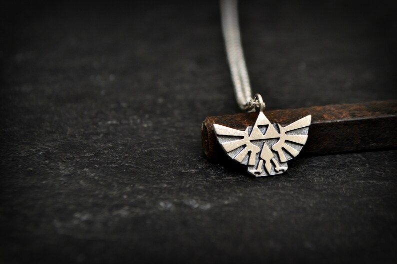 Zelda Necklace Legend of Zelda Triforce Men Jewelry Gamer Etsy