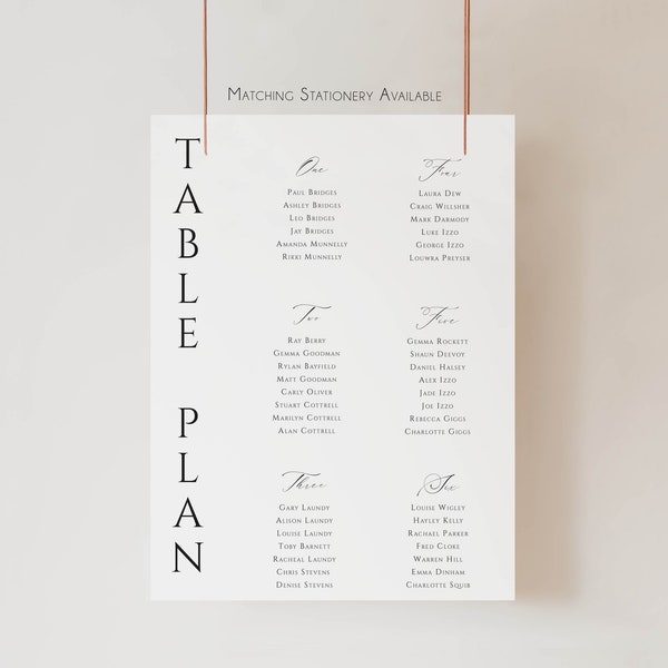 Wedding Table Plan Board Etsy UK