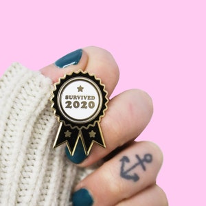 Survived 2020 Award Enamel Pin
