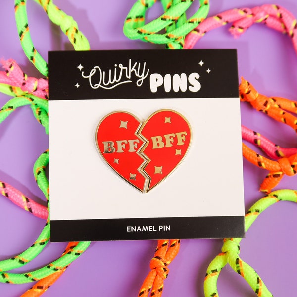 BFF Best Friends Forever Enamel Pin Set