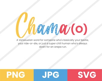Venezuela 'Chama' Art: PNG, JPG, SVG Files