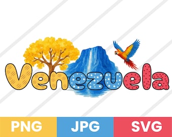 Diseño artístico venezolano: archivos PNG, JPG y SVG