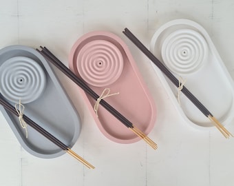 Räucherstäbchenhalter inkl. Tablett und Räuchestäbchen