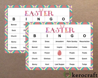 PRINTED BINGO CARD Set