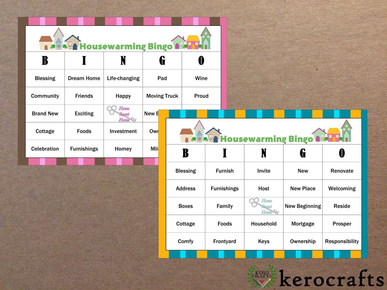 HOUSEWARMING BINGO 40 CARDS Etsy