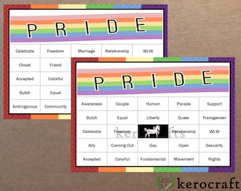 PRIDE BINGO - 40 Cards