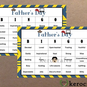 FATHER&#39;S DAY BINGO - 40 Cards