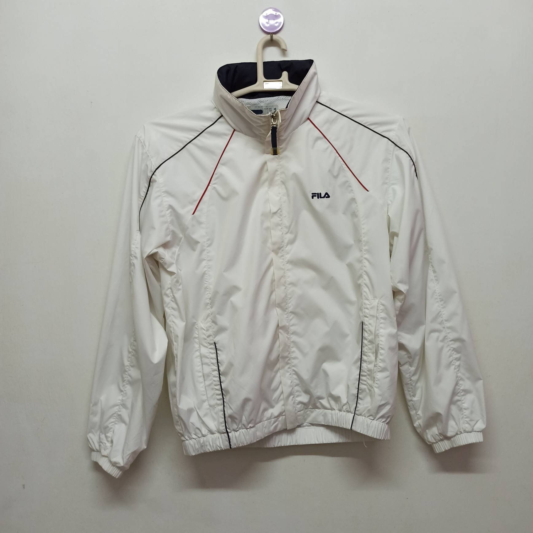 Fila windbreaker white new arrivals